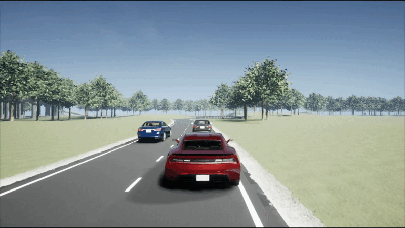 AV overtaking scenario